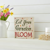 Let Your Garden Bloom Block Sign-Lange General Store