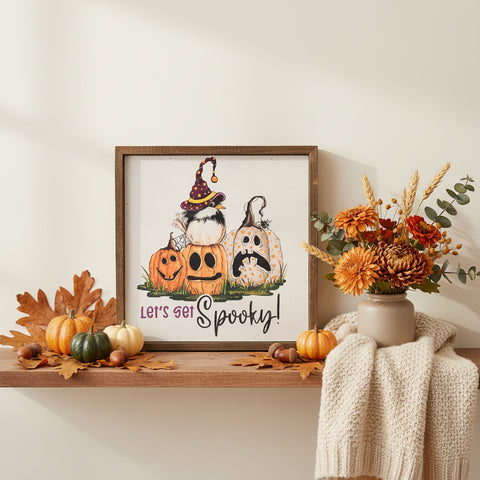 Let's Get Spooky! Halloween Sign 10x10