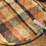 Harvest Plaid Quilted Placemats Set of 4