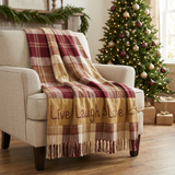 Linnley Throw in a cozy Christmas setting