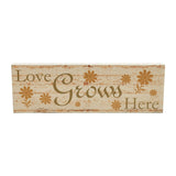 Spring In Bloom Love Grows Here w/ Daisies Wall Sign-Lange General Store