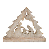 Manger Nativity Scene Wooden Figurine-Lange General Store