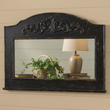 Mantle Top Aged Black Mirror-Lange General Store