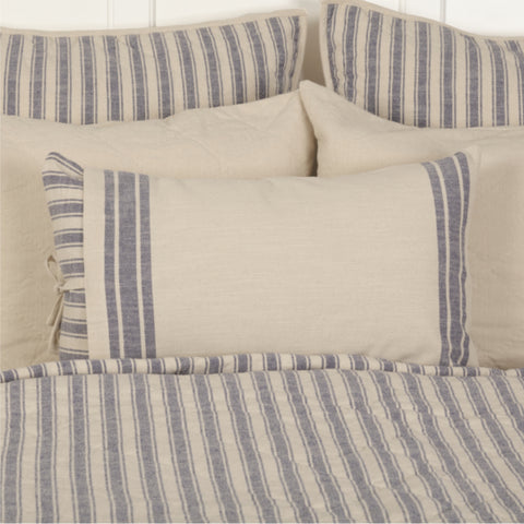 Market Place Blue Overcover Pillow Cover-Lange General Store