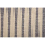 Market Place Blue Ticking Stripe Short Panel Curtains-Lange General Store