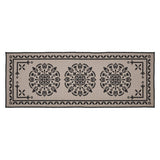 Medallion Black Tan Jacquard Bath Mat-Lange General Store