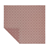 Medallion Burgundy Tan Jacquard Coverlet