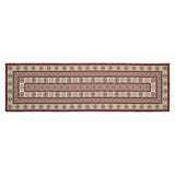 Medallion Burgundy Tan Jacquard Indoor/Outdoor Rug Collection - Rectangle-Lange General Store