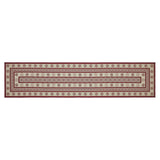 Medallion Burgundy Tan Jacquard Indoor/Outdoor Rug Collection - Rectangle-Lange General Store