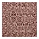 Medallion Burgundy Tan Jacquard Indoor/Outdoor Table Toppers-Lange General Store