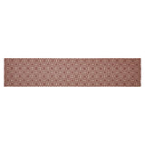 Medallion Burgundy Tan Jacquard Table Runners-Lange General Store