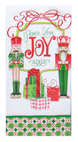 Merry Nutcrackers Peace Love Joy Terry Towel
