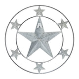 Metal Stars Round Wall Hanging-Lange General Store