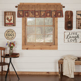 Millbury Block Border Valance-Lange General Store