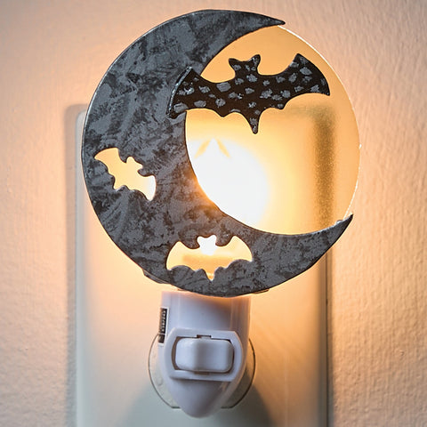 Moon And Bat Night Light-Lange General Store