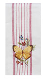 Mulberry Bloom Stripe Tea Towel