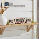 My Country AMERICA Two Flags Sign-Lange General Store
