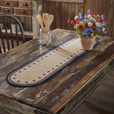 My Country Stars Braided Table Runners - Lange General Store