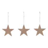 My Country White Stars On Navy Star Ornament Set of 3-Lange General Store