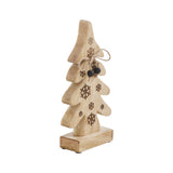 Natural Wooden Snowflake Trees-Lange General Store
