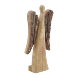 Natural and Dark Wooden Angel-Lange General Store