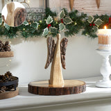 Natural and Dark Wooden Angel-Lange General Store