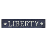 Navy Liberty Wooden Sign-Lange General Store