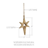 Northern Yule Natural Wooden Stars-Lange General Store