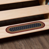 Liberty Stars Stair Tread Latex Rug-Lange General Store