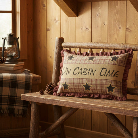 Dawson Star On Cabin Time Pillow-Lange General Store