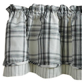 Onyx and Ivory Layered Valance-Lange General Store