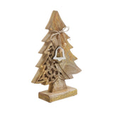 Ornate Evergreen Natural Wooden Tree-Lange General Store