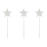 Painted Metal American Flag Star On Pick Set of 3-Lange General Store
