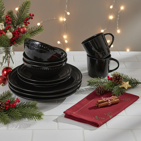 Pearl Black Dinnerware-Lange General Store