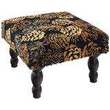 Rustic Pinecone Hooked Stool