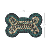 Pinehurst Dog Bone Braided Waterproof Rug Mat