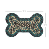Pinehurst Dog Bone Braided Waterproof Rug Mat