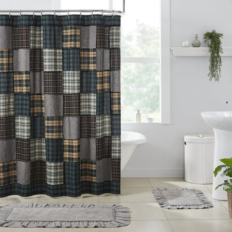 Pinehurst Patchwork Shower Curtain-Lange General Store
