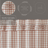 Portabella Buffalo Check Ruffled Shower Curtain-Lange General Store