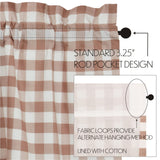 Portabella Buffalo Check Swag Curtains-Lange General Store