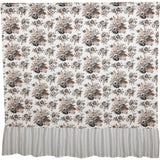 Portabella Floral Ruffled Shower Curtain-Lange General Store