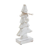 Pretty in Pearl Distressed White Wooden Trees-Lange General Store