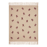 Primitive Burgundy Star Throw-Lange General Store
