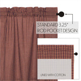 Primitive Patch Prairie Swag Curtains