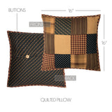 Primitive Patch Quilted Pillow-Lange General Store