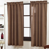 Patriotic Patch Short Panel Curtains-Lange General Store