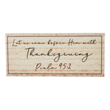 Psalm 95:2 Let Us Come Before Him Sign-Lange General Store