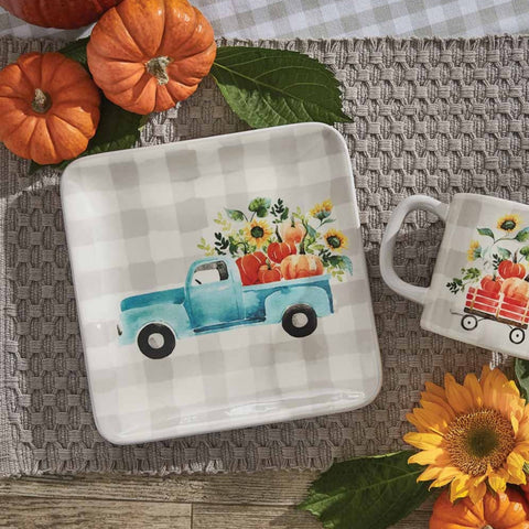 Pumpkin Truck Fun Salad Plates