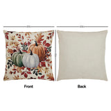 Pumpkins & Leaves Pillow Cover Set of 2