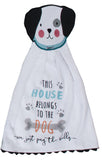 Dog House Hang-Up Kitchen Towel